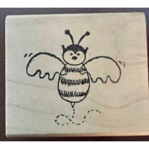 Vintage Rare Limited Edition 1997 Wooden Bumble Bee Stamp